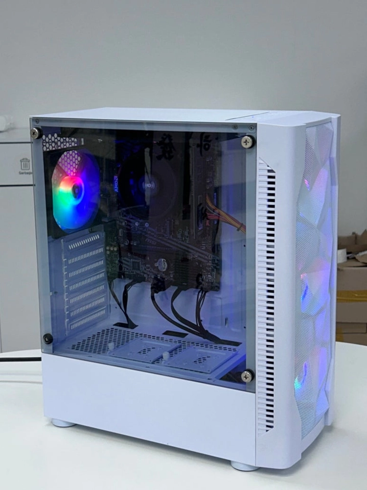화이트 가성비PC 라이젠5 3000G 16GB SSD240GB 사무용 컴퓨터 데스크탑 이미지