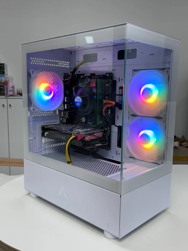 i5-6600+GTX960+16GB+SSD240GB 화이트 PC 데스크탑 컴퓨터 이미지