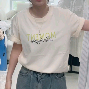 가격더내림 새상품 국내생산 고퀄티셔츠 여성반팔추천 워싱반팔 핏예쁜반팔티 사이즈F 55 66 77 이미지
