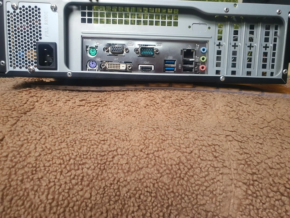 사무용 컴퓨터(i5-9500) 풀세트 - 본체/모니터(중고) 스피커/키보드/마우스/전원선2개/DVI선1개(새거) 이미지