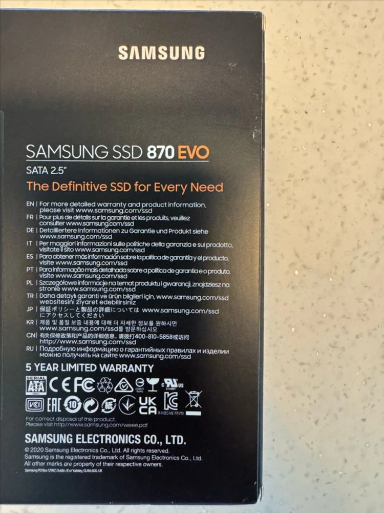 삼성 870 EVO 1TB SSD (미개봉) 3개 팝니다. 이미지