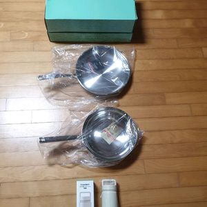 한일 스텐 후라이팬,궁중팬+글라스락 텀블러(새제품) 이미지