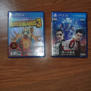 PS4 게임 용과같이 제로, 보더랜드3 팝니다 이미지