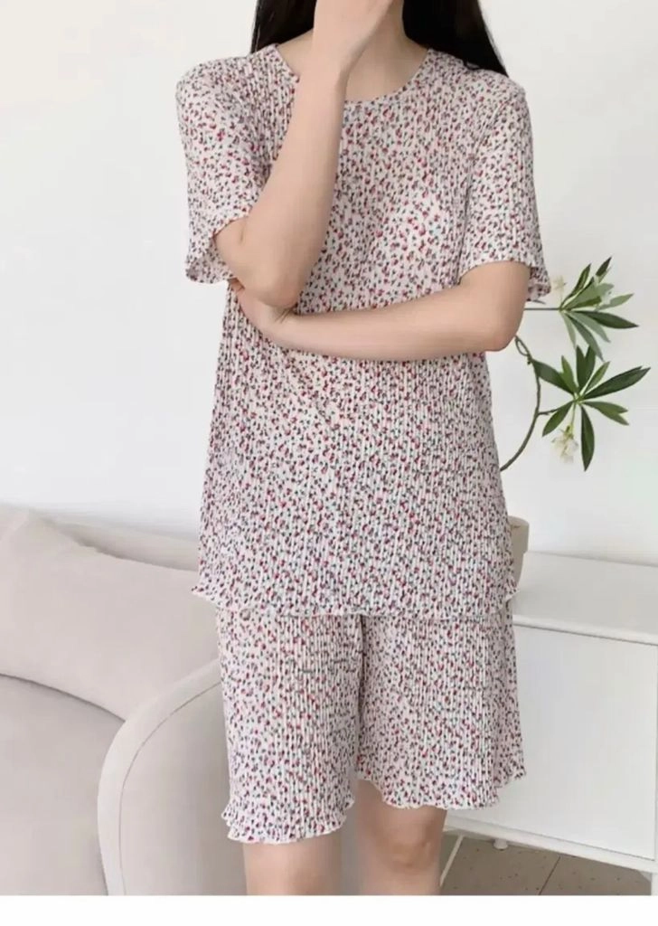 새상품 ) 주름 반팔 잠옷 세트-냉장고 실내복 55~77 사이즈 이미지