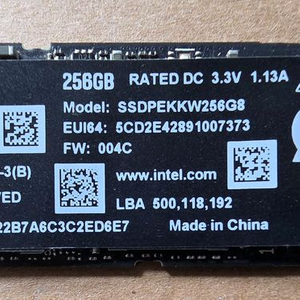 INTEL 760P M.2 NVMe SSD 256GB 이미지
