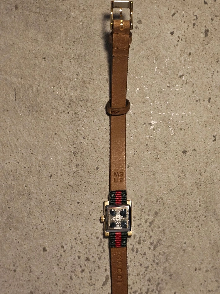 구찌 G프레임 삼선 더블랩 여성 시계 (YA128527 / 128.5) 이미지