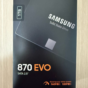 삼성 SSD 870 EVO 1TB 미개봉 새제품 이미지