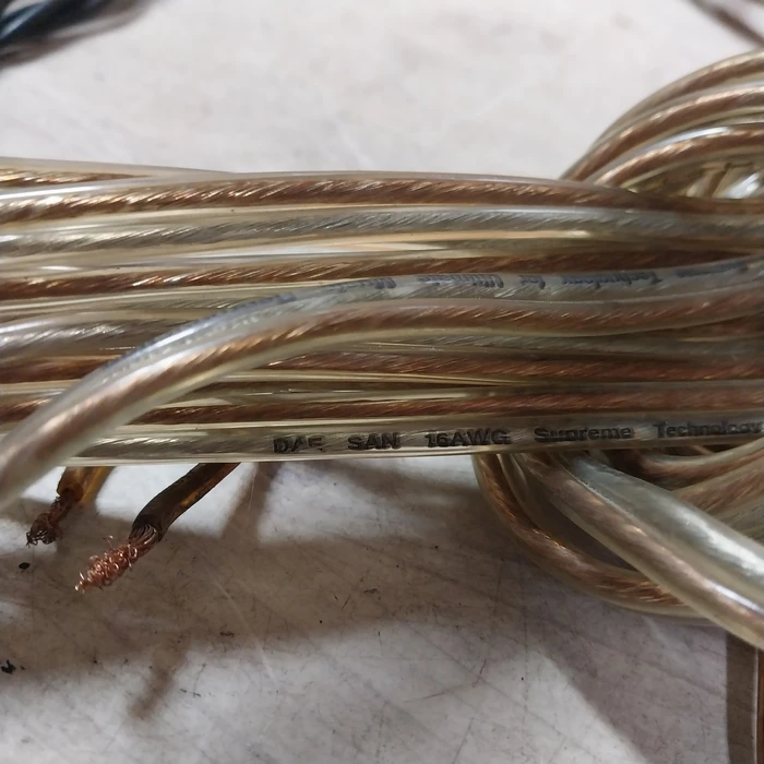 빈티지 RCA 인터커넥트, 16AWG 스피커 케이블 일괄 이미지