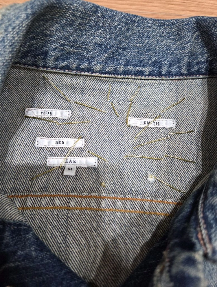 폴스미스(paul smith) 레드이어 자수 청자켓 이미지