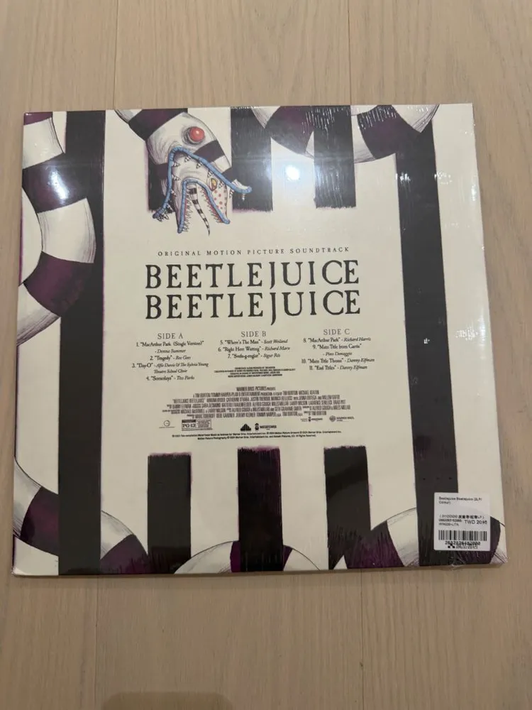영화 비틀쥬스 비틀쥬스의 오리지널 사운드트랙 바이닐(LP) 이미지