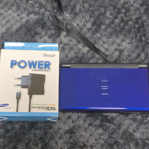 닌텐도 ds lite 코발트블루 블랙 색상+충전기 이미지
