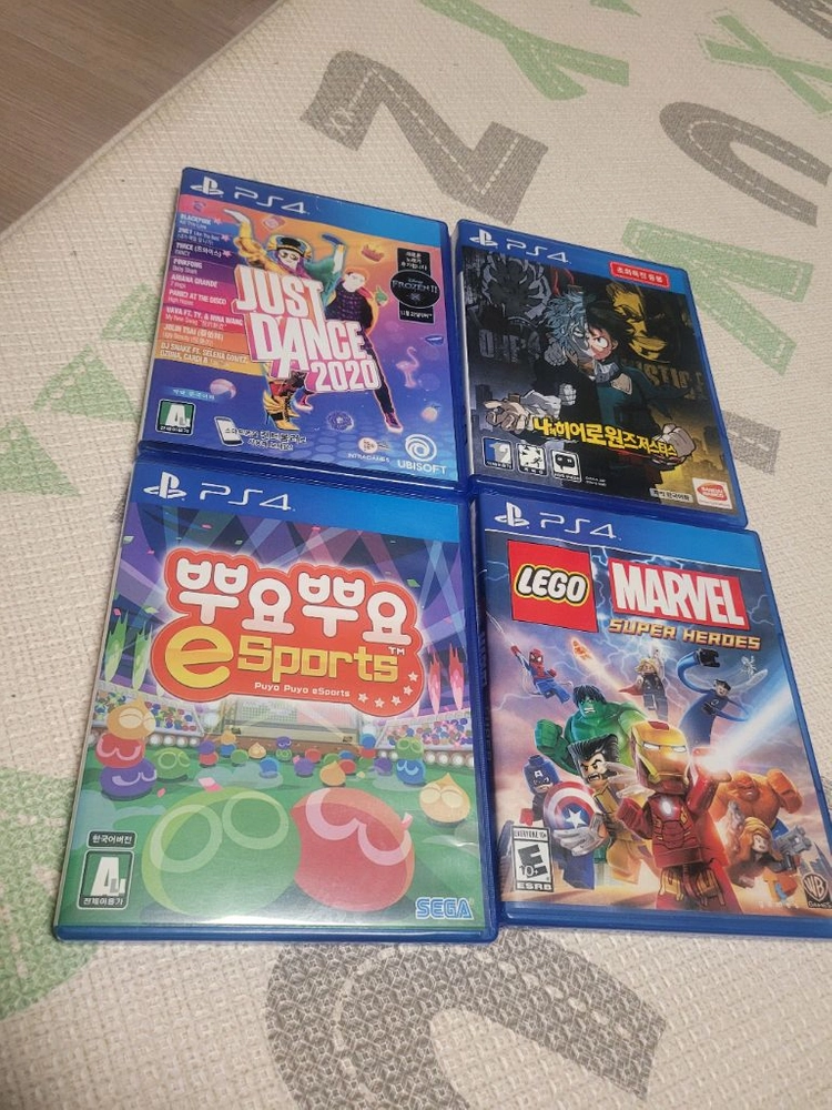 ps4 플스4 건전한 게임4개 45000원에 가져가세여.유명한게임 들이라 더이상은... 사가세요.. 이미지