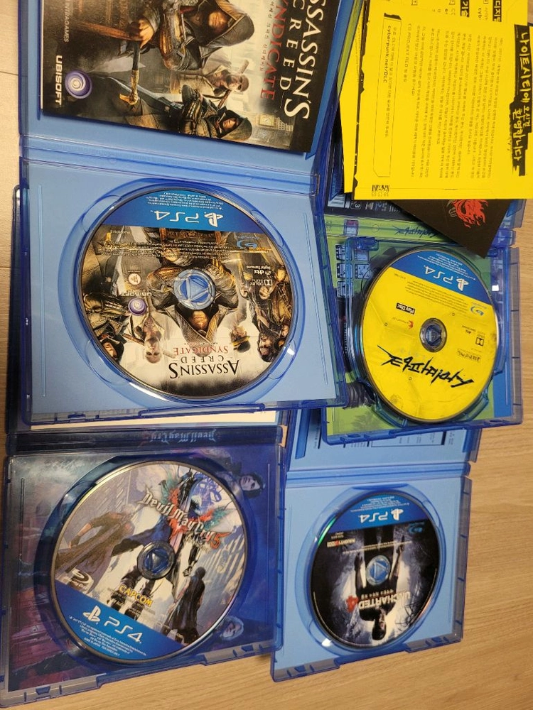 ps4 게임 4개 4만원. 일괄 팔아여. 이미지