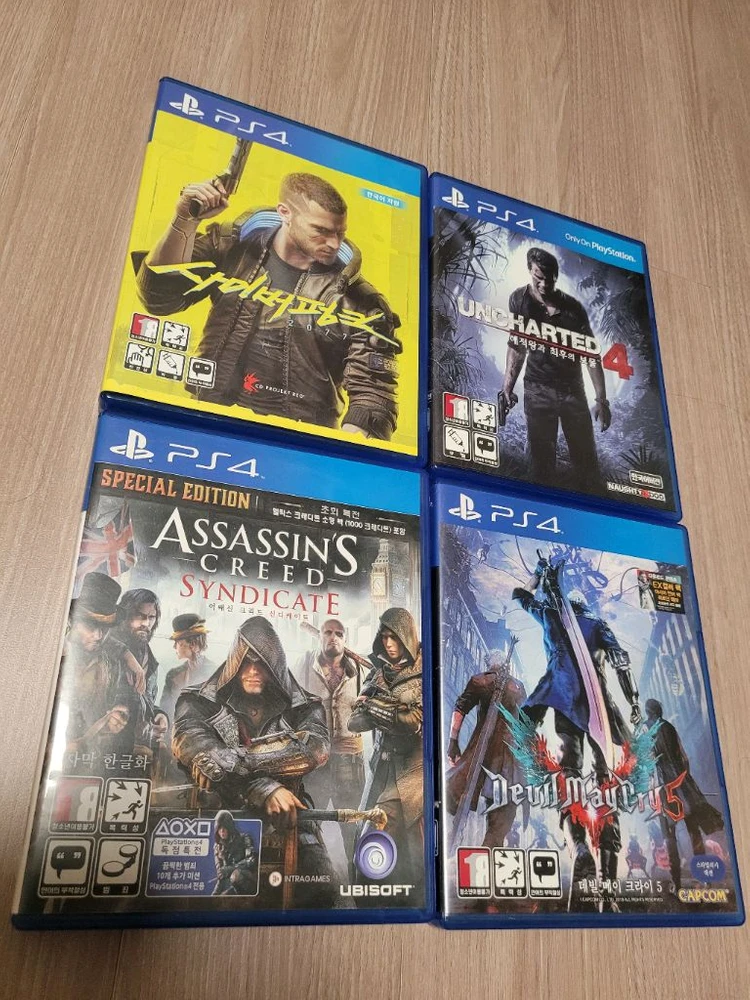 ps4 게임 4개 4만원. 일괄 팔아여. 이미지