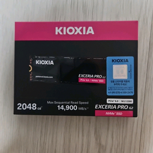 키오시아 엑서리아 프로G2 NVMe SSD 2TB 정품 이미지