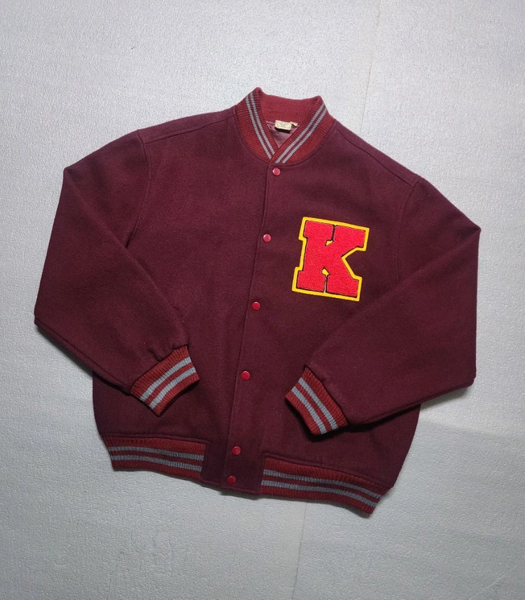 빈티지 80s 톰슨가젤 레터맨 울 바시티 자켓 이미지