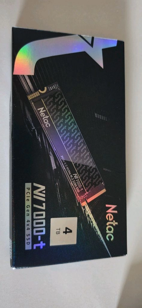 Netac NV7000-t 4TB M.2 NVMe SSD TLC Gen4(7400MB) 미개봉 새제품 이미지