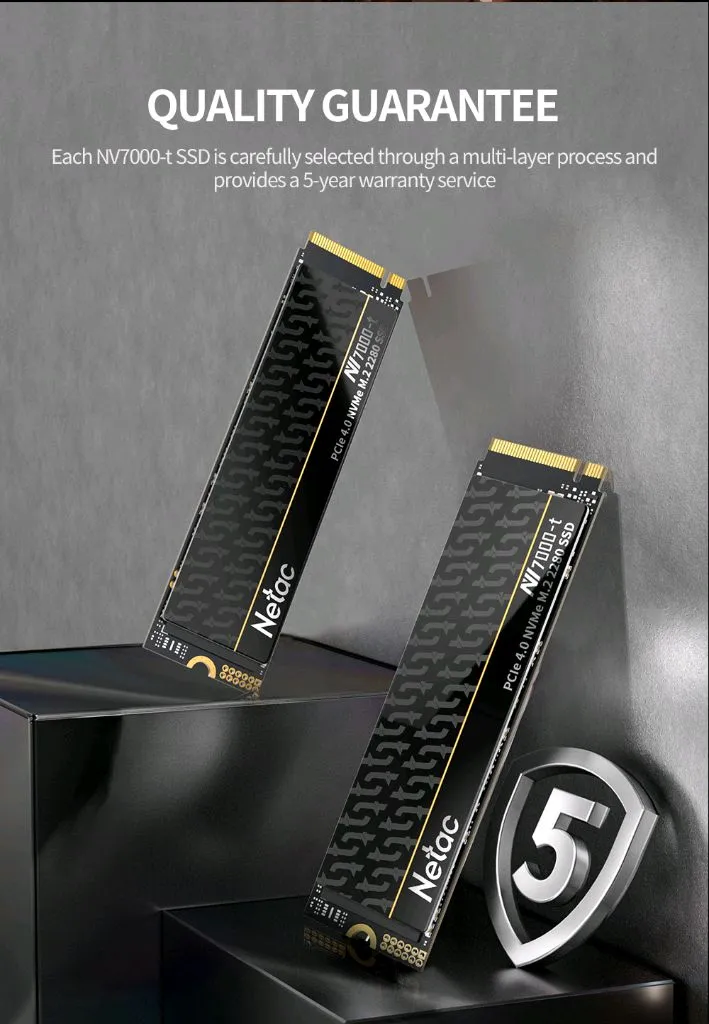 Netac NV7000-t 4TB M.2 NVMe SSD TLC Gen4(7400MB) 미개봉 새제품 이미지