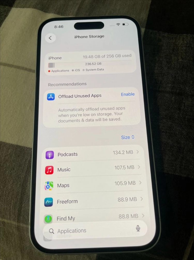 아이폰 15 블루 256GB 이미지