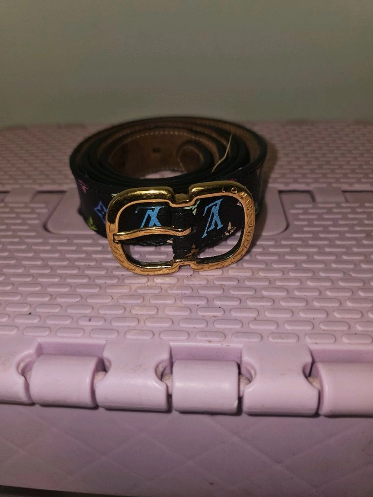 Louis Vuitton x Takashi Murakami Multicolour Belt 이미지