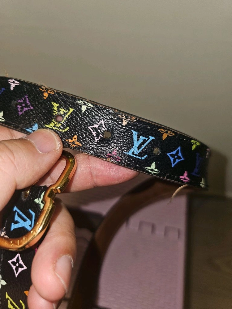 Louis Vuitton x Takashi Murakami Multicolour Belt 이미지