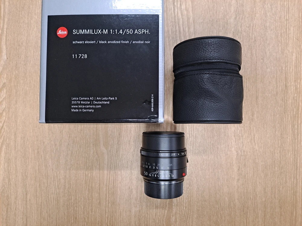 LEICA 50mm F1.4 ASPH SUMMILUX-M 현행 박스셋 이미지