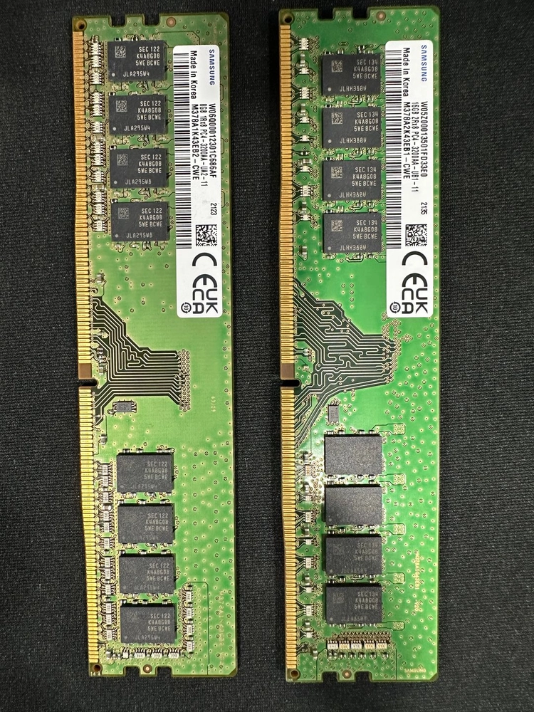 삼성 데스크탑용 DDR4 메모리(램) 8GB / 16GB 판매합니다 (3200MHz) - 안심되는 중고거래
