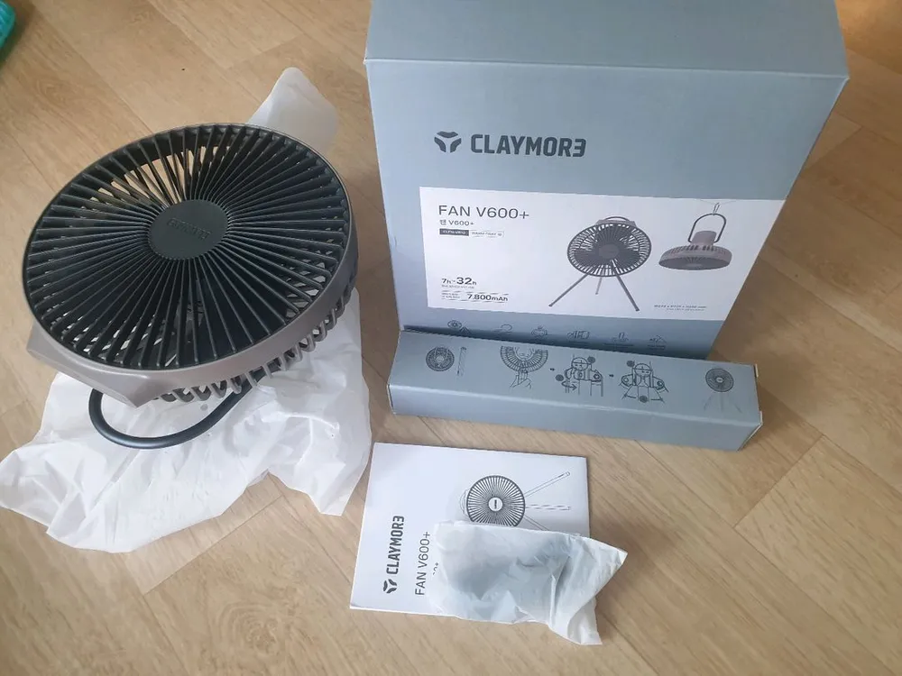 새제품 루메나M3랜턴 + 크레모아 v600 무선선풍기 + 보관가방 캠핑 차박 이미지