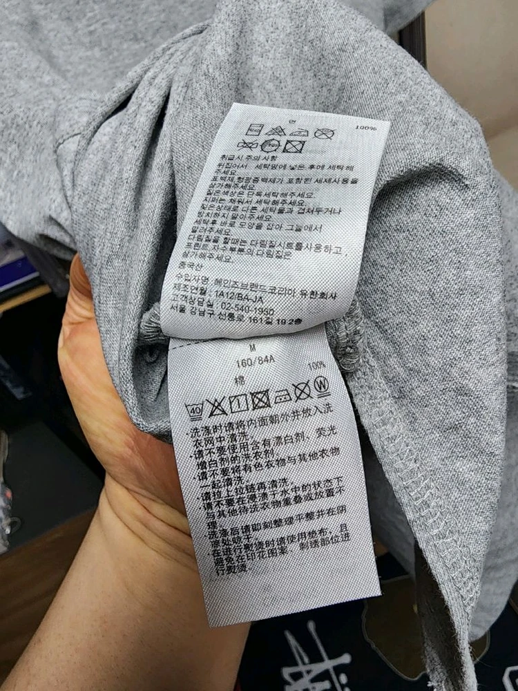 챔피온의 매력적인 그레이 코튼 원피스 M 이미지