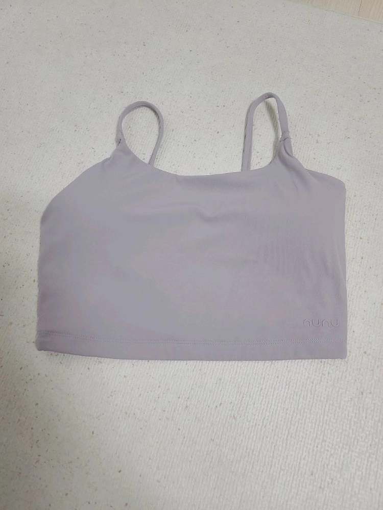 NUNU Athletics 누누 여성 브라탑 M 라벤더 연보라 운동복 스포츠브라 나시 러닝 런닝 운동화 안다르 이미지