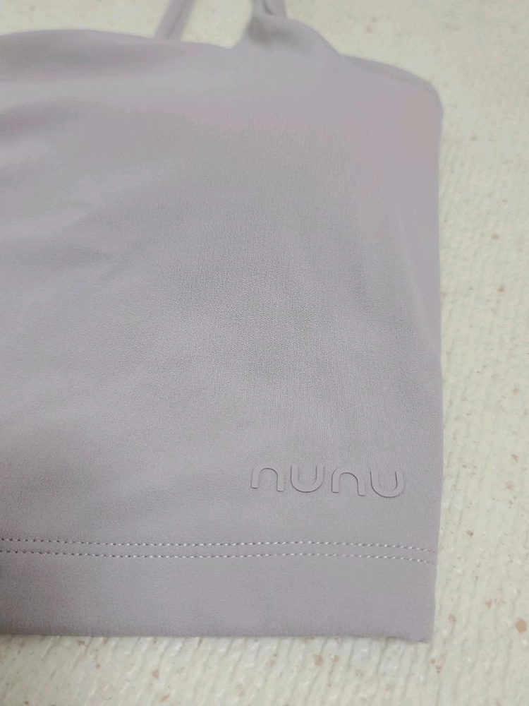 NUNU Athletics 누누 여성 브라탑 M 라벤더 연보라 운동복 스포츠브라 나시 러닝 런닝 운동화 안다르 이미지