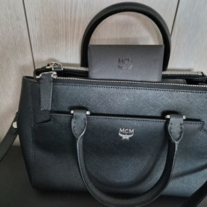 MCM 정품 사피아노 토트백 블랙 판매 이미지