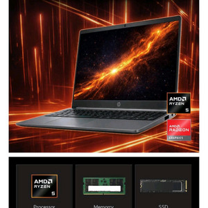 미개봉 HP 255R G10 15.6, 라이젠5, 15-BY9U2AT 16g 512g 노트북 이미지
