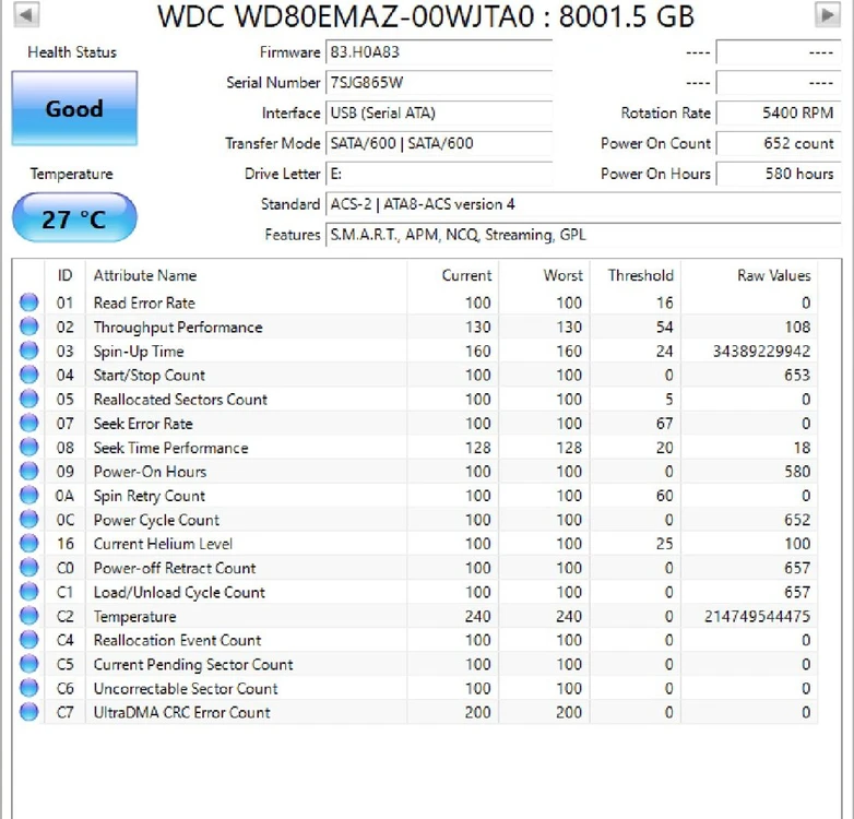 WD Elements 8TB 헬륨충전 HDD 외장하드 나스 이미지