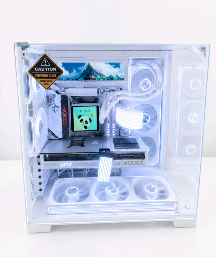 라이젠7 9800X3D RTX5080 화이트신품 어항본체 이미지