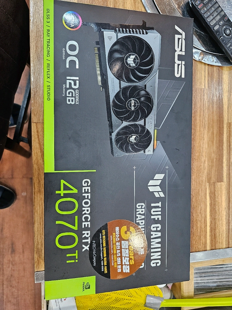 ASUS TUF RTX 4070ti 12gb 풀박스 - 안심되는 중고거래