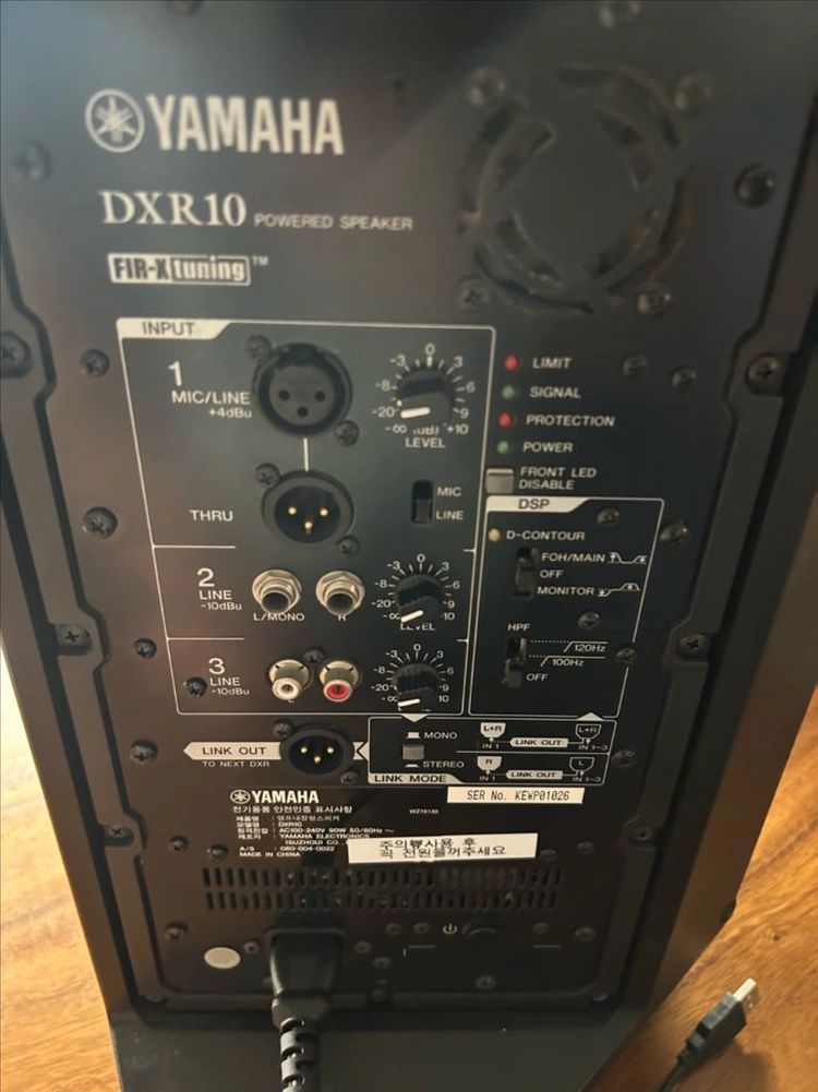 액티브 스피커 yamaha DXR10 1조 + yamaha DXS12 서브우퍼 1통 이미지