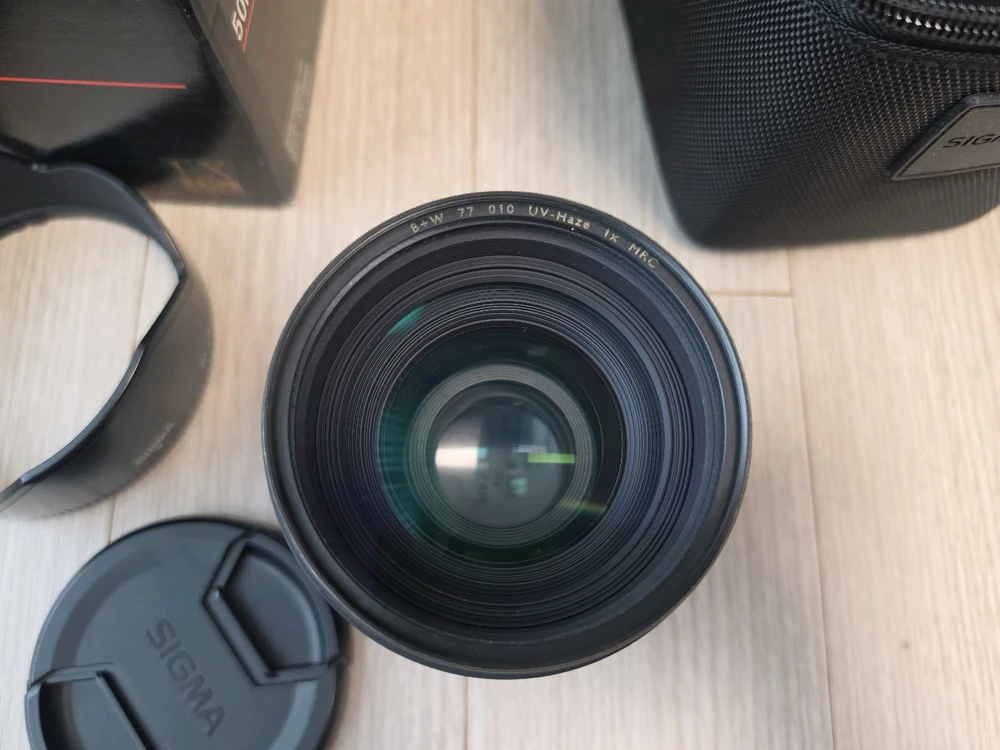 시그마 50mm f1.4 ex dg 오식이 소니dslr용 렌즈 판매합니다 이미지