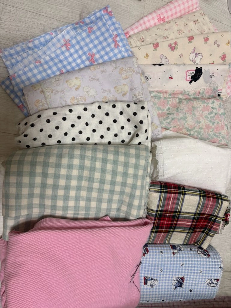 급처) 부라더 m370+와이드 테이블+40자수실+심지+원단 이미지