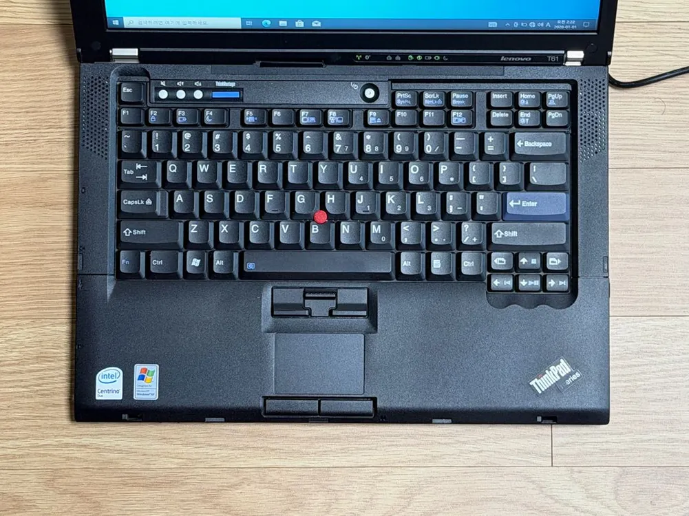 레노버 씽크패드 T61 레트로 노트북 Lenovo ThinkPad 이미지