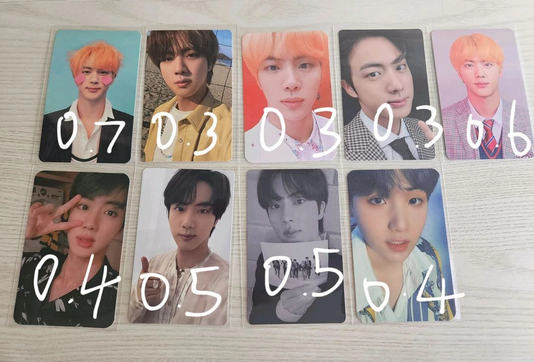 방탄 포카 진슈가남준호석지민태형정국 이미지