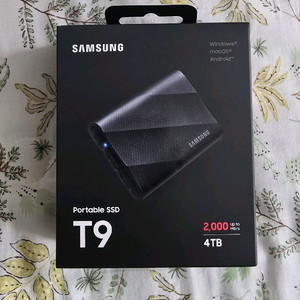 [미개봉] 삼성 포터블 SSD T9 4TB 국내정품 판매합니다. 이미지
