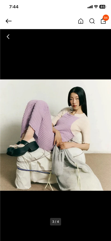 rus 루스 리나 드레스 모브 s사이즈 정품 이미지
