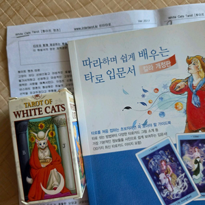 인터타로 화이트 캣츠 타로카드 + 타로입문서 책 이미지
