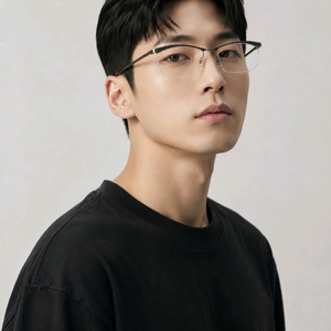 애쉬크로프트 웨스턴 티타늄 반무테 안경 이미지