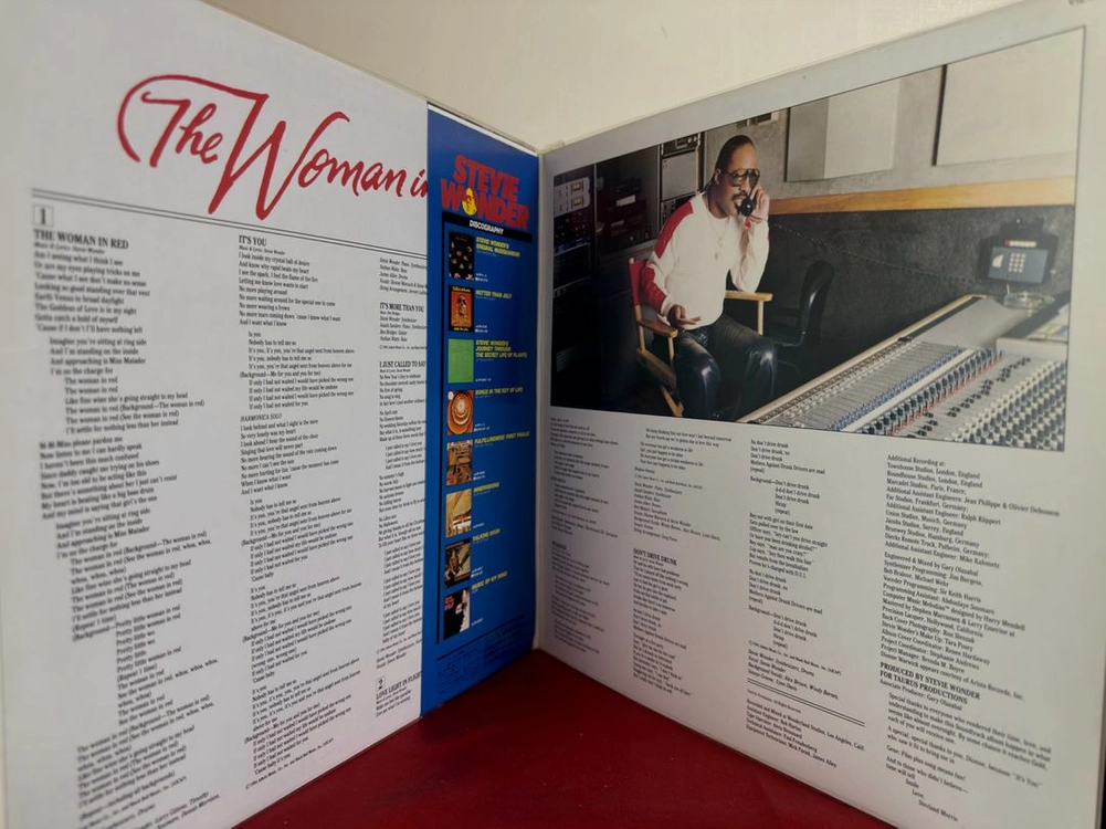 (스티브원더 영화O.S.T LP,민트급알판) Stevie Wonder-The Woman In Red O.S.T 이미지