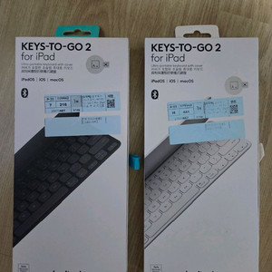 로지텍 KEYS-TO-GO 2 아이패드 키보드 (블랙/화이트) 이미지