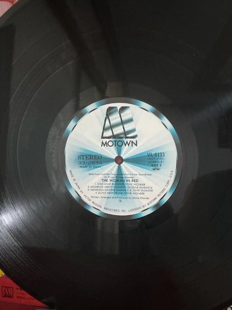 (스티브원더 영화O.S.T LP,민트급알판) Stevie Wonder-The Woman In Red O.S.T 이미지