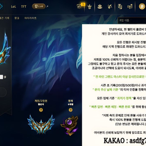 리그오브레전드 롤 맡김 대리 듀오 이미지