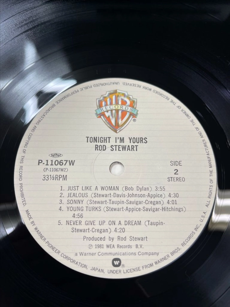 Rod Stewart / Tonight I am Yours 엘피 이미지